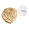 Maisons Du Monde Appliques Murales Et Spots Applique En Fibre Naturelle Et Métal Blanc