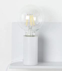 Lussiol Lighting Appliques Murales Et Spots Applique En Métal Blanc H.12 Cm -Luminaires Bord de mer Soldes applique en metal blanc h 12 cm 3