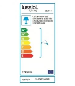 Lussiol Lighting Appliques Murales Et Spots Applique En Métal Blanc H.12 Cm -Luminaires Bord de mer Soldes applique en metal blanc h 12 cm 4