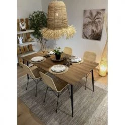 Pirouette Paris Suspensions Cache-ampoule En Fibres Végétales Avec Franges -Luminaires Bord de mer Soldes cache ampoule en fibres vegetales avec franges 2