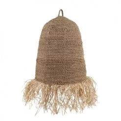 Pirouette Paris Suspensions Cache-ampoule En Fibres Végétales Avec Franges