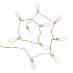 Maisons Du Monde Guirlandes Et Décorations Lumineuses Guirlande Lumineuse 10 LED Ampoules Et Corde L190
