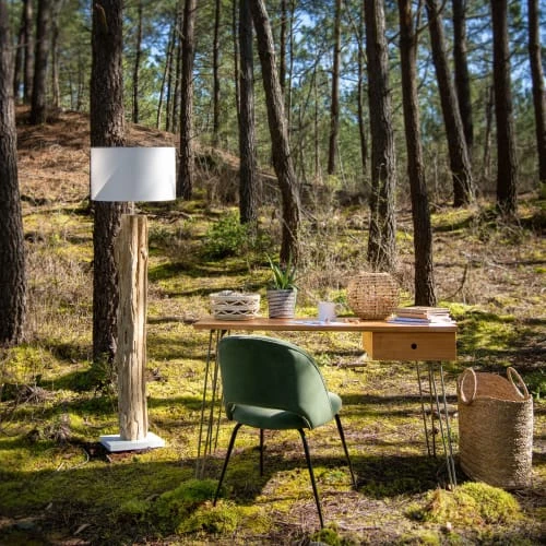 Maisons Du Monde Lampadaires Lampadaire Avec Abat-jour En Coton Ivoire H169 4 Maisons Du Monde Lampadaires Lampadaire Avec Abat-jour En Coton Ivoire H169 – Image 4