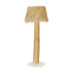 Now’s Home Lampadaires Lampadaire En Bois D'acajou Et Abat Jour