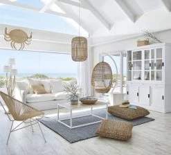 Maisons Du Monde Lampadaires Lampadaire En Bois Flotté Et Abat-jour Blanc H159 -Luminaires Bord de mer Soldes lampadaire en bois flotte et abat jour blanc h159 1000 12 40 190854 4