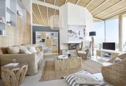 Maisons Du Monde Lampadaires Lampadaire En Saman Et Abat-jour Noir H172 -Luminaires Bord de mer Soldes lampadaire en saman et abat jour noir h172 1000 11 9 203943 4