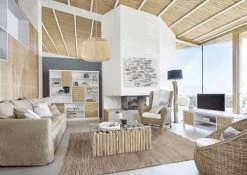 Maisons Du Monde Lampadaires Lampadaire En Saman Et Abat-jour Noir H172 -Luminaires Bord de mer Soldes lampadaire en saman et abat jour noir h172 1000 11 9 203943 5