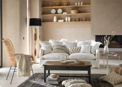 Maisons Du Monde Lampadaires Lampadaire En Saman Et Abat-jour Noir H172 -Luminaires Bord de mer Soldes lampadaire en saman et abat jour noir h172 1000 11 9 203943 6