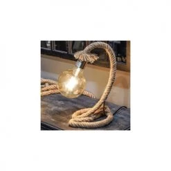 Wadiga Lampes à Poser Lampe à Poser Corde H39cm -Luminaires Bord de mer Soldes lampe a poser corde h39cm 2