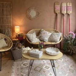 Pirouette Paris Lampes à Poser Lampe à Poser En Bois Blanchi 15x15x45cm -Luminaires Bord de mer Soldes lampe a poser en bois blanchi 15x15x45cm 2