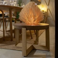 Now’s Home Lampes à Poser Lampe à Poser En Rotin H47 -Luminaires Bord de mer Soldes lampe a poser en rotin h47 2