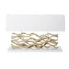 Maisons Du Monde Lampes à Poser Lampe En Bois Flotté Et Abat-jour Blanc