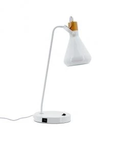Lussiol Lighting Lampes à Poser Lampe En Métal Blanc H.59 Cm