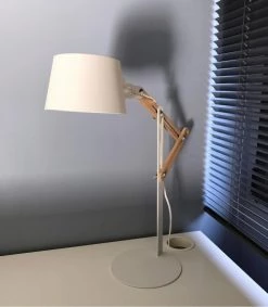 Lussiol Lighting Lampes à Poser Lampe En Métal Blanc H.60 Cm -Luminaires Bord de mer Soldes lampe en metal blanc h 60 cm 2