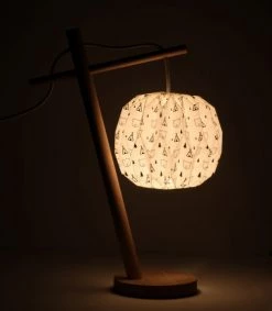 Lussiol Lighting Lampes à Poser Lampe En Papier à Motif H.48 Cm -Luminaires Bord de mer Soldes lampe en papier a motif h 48 cm 6