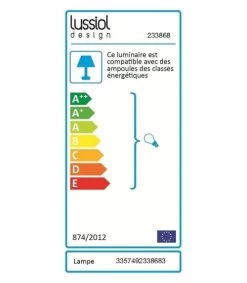 Lussiol Lighting Lampes à Poser Lampe En Papier à Motif H.48 Cm -Luminaires Bord de mer Soldes lampe en papier a motif h 48 cm 7