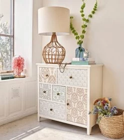 Maisons Du Monde Lampes à Poser Lampe En Rotin Tressé Et Abat-jour En Lin Beige -Luminaires Bord de mer Soldes lampe en rotin tresse et abat jour en lin beige 1000 16 38 222750 2