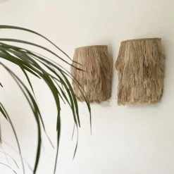 Bazar Bizar Appliques Murales Et Spots Lampe Murale En Fibres Naturelles D'abaca -Luminaires Bord de mer Soldes lampe murale en fibres naturelles d abaca 2