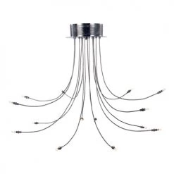 Keria Suspensions Plafonnier En Métal Argenté