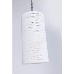 Kare Design Suspensions Suspension 3 Abat-jours En Porcelaine Et Eucalyptus -Luminaires Bord de mer Soldes suspension 3 abat jours en porcelaine et eucalyptus 2
