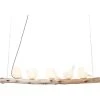 Kare Design Suspensions Suspension 5 Oiseaux En Porcelaine Et Eucalyptus