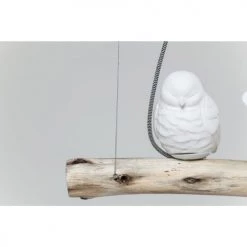 Kare Design Suspensions Suspension 5 Oiseaux En Porcelaine Et Eucalyptus -Luminaires Bord de mer Soldes suspension 5 oiseaux en porcelaine et eucalyptus 4