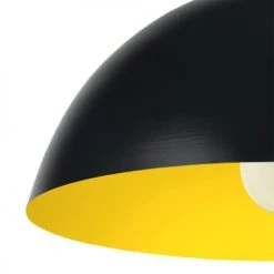 Tosel Suspensions Suspension Acier Noir Et Jaune -Luminaires Bord de mer Soldes suspension acier noir et jaune 2