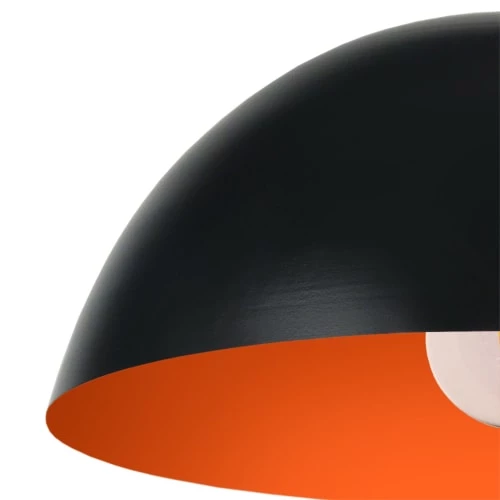 Tosel Suspensions Suspension Acier Noir Et Orange 4 Tosel Suspensions Suspension Acier Noir Et Orange – Image 4