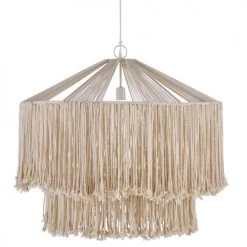 Maisons Du Monde Suspensions Suspension Cordes En Jute Et Métal Blanc