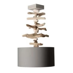 Coc'art Suspensions Suspension En Bois Gris -Luminaires Bord de mer Soldes suspension en bois gris 3