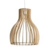 Lussiol Lighting Suspensions Suspension En Bois Naturel D. 28 Cm