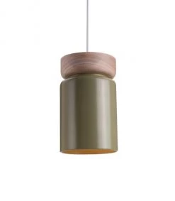 Lussiol Lighting Suspensions Suspension En Bois Vert D. 15 Cm
