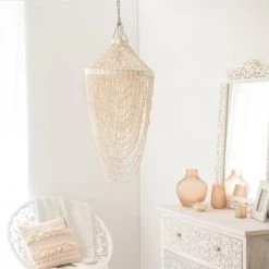 Maisons Du Monde Suspensions Suspension En Coquillages Et Nacre -Luminaires Bord de mer Soldes suspension en coquillages et nacre 1000 4 0 165312 6