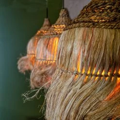 Now’s Home Suspensions Suspension En Feuilles D'abaca -Luminaires Bord de mer Soldes suspension en feuilles d abaca 3