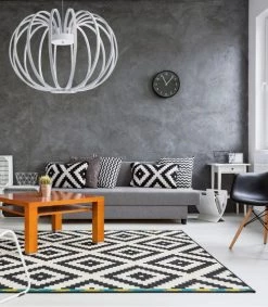 Lussiol Lighting Suspensions Suspension En Métal Blanc D. 85 Cm -Luminaires Bord de mer Soldes suspension en metal blanc d 85 cm 2