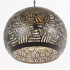 Laurie Lumière Suspensions Suspension En Métal Noir -Luminaires Bord de mer Soldes suspension en metal noir 11