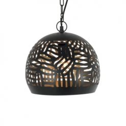 Laurie Lumière Suspensions Suspension En Métal Noir