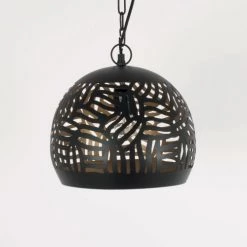 Laurie Lumière Suspensions Suspension En Métal Noir -Luminaires Bord de mer Soldes suspension en metal noir 21