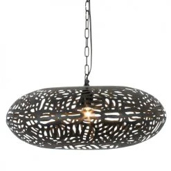 Laurie Lumière Suspensions Suspension En Métal Noir