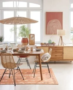 Maisons Du Monde Suspensions Suspension En Raphia Tressé à La Main -Luminaires Bord de mer Soldes suspension en raphia tresse a la main 1000 10 10 219565 4