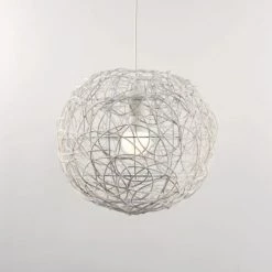 Keria Suspensions Suspension En Rotin Blanc -Luminaires Bord de mer Soldes suspension en rotin blanc 2