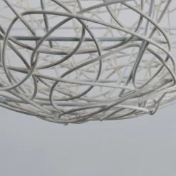 Keria Suspensions Suspension En Rotin Blanc -Luminaires Bord de mer Soldes suspension en rotin blanc 5