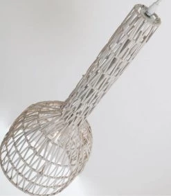 Lussiol Lighting Suspensions Suspension En Rotin Blanc D. 23 Cm -Luminaires Bord de mer Soldes suspension en rotin blanc d 23 cm 5