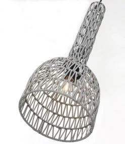 Lussiol Lighting Suspensions Suspension En Rotin Gris D. 23 Cm -Luminaires Bord de mer Soldes suspension en rotin gris d 23 cm 3