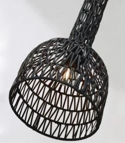 Lussiol Lighting Suspensions Suspension En Rotin Noir D. 23 Cm -Luminaires Bord de mer Soldes suspension en rotin noir d 23 cm 3