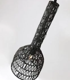 Lussiol Lighting Suspensions Suspension En Rotin Noir D. 23 Cm -Luminaires Bord de mer Soldes suspension en rotin noir d 23 cm 4