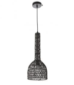 Lussiol Lighting Suspensions Suspension En Rotin Noir D. 23 Cm -Luminaires Bord de mer Soldes suspension en rotin noir d 23 cm 5