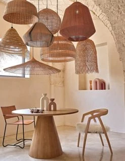 Maisons Du Monde Suspensions Suspension En Rotin Tressé Main Et Métal Beige -Luminaires Bord de mer Soldes suspension en rotin tresse main et metal beige 1000 6 39 220496 3