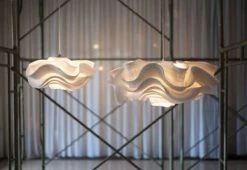 Luminaires Bord de mer Soldes -Luminaires Bord de mer Soldes suspension fabriquee a la main en zipper ivoire d40 1