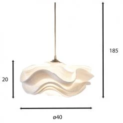 Now’s Home Suspensions Suspension Fabriquée à La Main En Zipper Ivoire D40 -Luminaires Bord de mer Soldes suspension fabriquee a la main en zipper ivoire d40 2